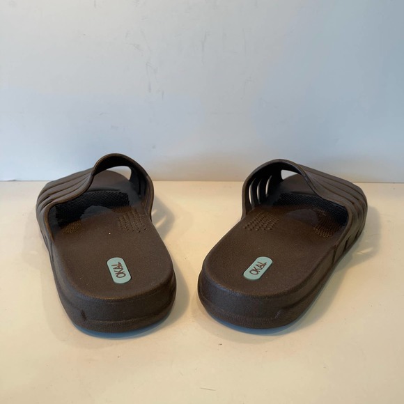 Oka-B Men's Grayson Slide Sandals Slides Flip Flops Rubber LL (9.5-10.5) - Picture 4 of 7